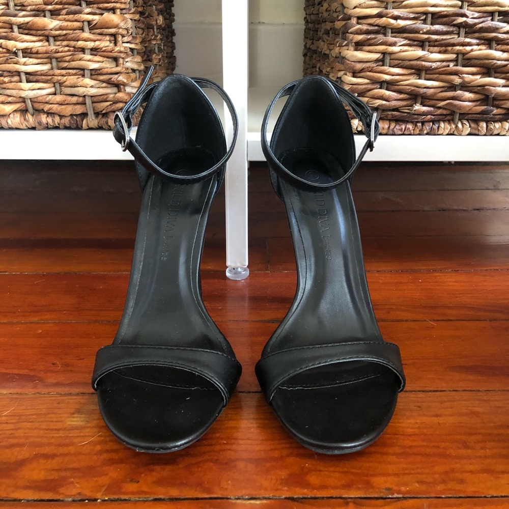 Black Strappy Heels